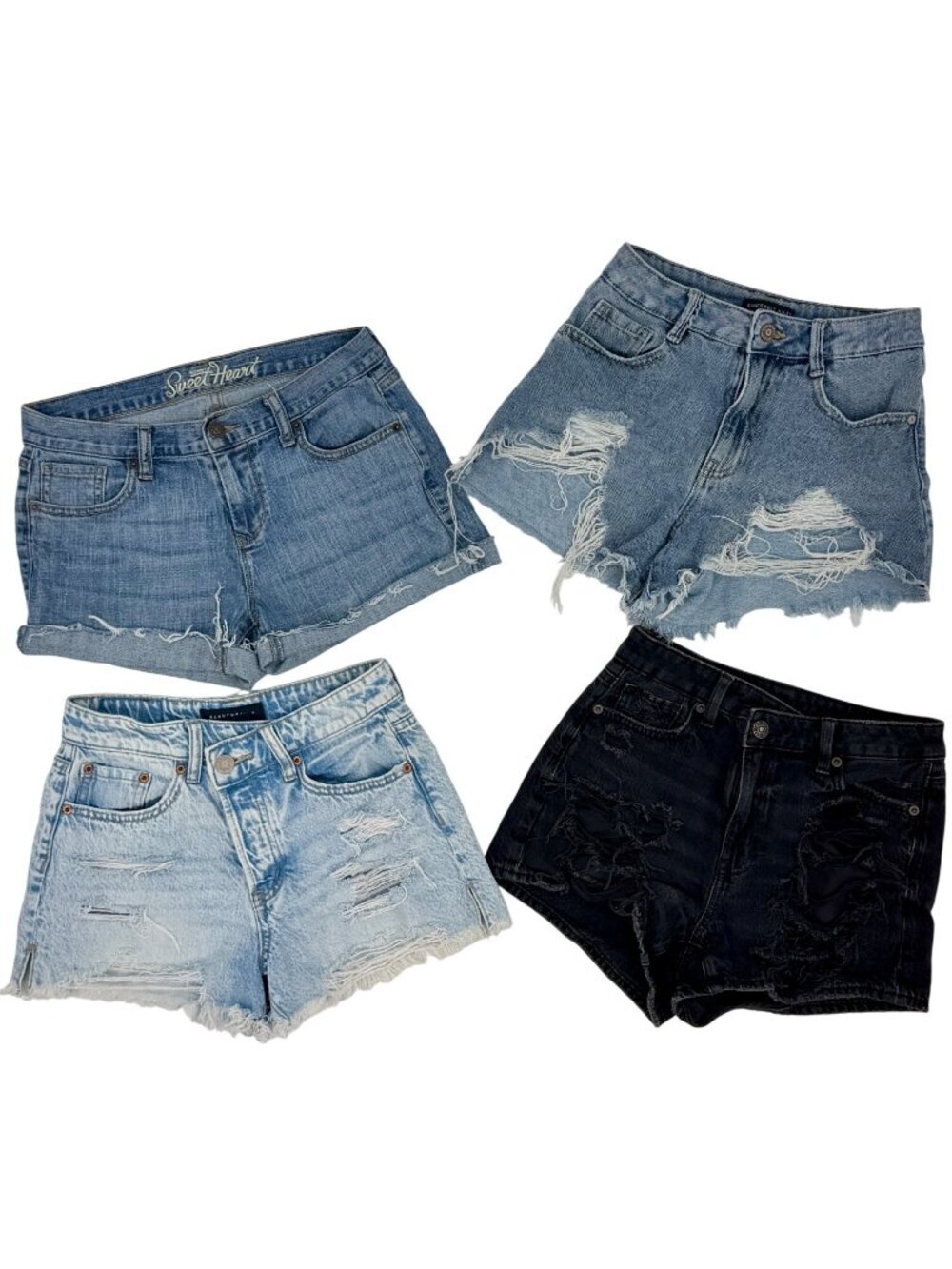 Jean Shorts Denim Bundle American Eagle Aeropostale Old Navy Sincerely Jules 0 - Picture 9 of 14